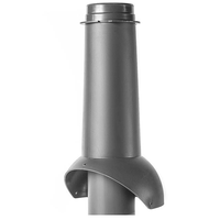 Выход вентиляции KROVENT Pipe-VT 125 серый