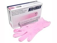 Перчатки нитриловые NitriMAX розовые (цена за пару)