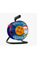 Удлинитель на катушке 4х40м без заземл. 16А IP20 3.7кВт ПВС 2х2.5 DOMTOK 2509