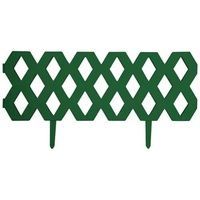 Забор пластиковый декор. РОМБ 2сек(L-1.2м h-22cм) зеленый