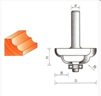 Фреза Глобус Кромочная калевочная R4*D41*h16*d8 2011
