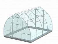 теплица 3*6м "Капля"(каркас) оцинк. 25*25