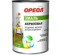 Эмаль ОРЕОЛ акриловая глян. Зеленая 0,9кг