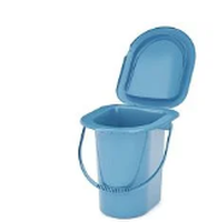 Ведро-туалет 18л Голубой (10шт) Альтернатива / М1316