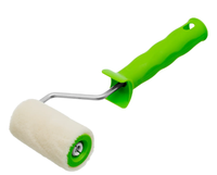 Валик "Велюр" с ручкой, 75 мм, ворс 5 мм, D 36 мм, D ручки 6 мм Сибртех