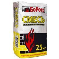 СМЕСЬ огнеупорно-кладочная 25кг. БОРОВИЧИ