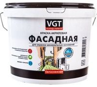 Краска ВД-АК-1180 фасадная 7 кг белоснежная ВГТ