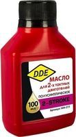 Масло 2-х такт DDE 0,1л полусинтетика