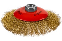 Щетка д/МШУ 125мм, коническая витая стальная латунированная проволока 0,3мм, MIRAX