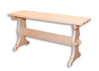 Скамья 1200*300*440 без спинки КЧ-5