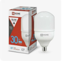 Лампа светодиодная высокомощная LED-HP-PRO 30Вт цилиндр 6500К холод. бел. E27 2850лм 230В IN HOME 46