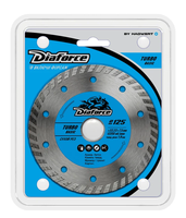 Диск алмазный 125*22,23*7,5*1,9мм DIAFORCE TURBO BASIC сухой рез 511125