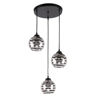 Люстра подвес 10247/3BK SM+CL