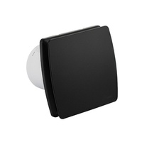 Вентилятор D100 c обр.клапаном, закрытый, черный GFmark (50041)