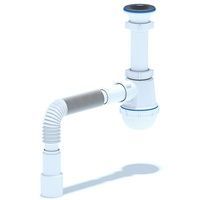 Сифон Ани 1 1/2"х40 с гибкой трубой 40х40/50 (С0115)