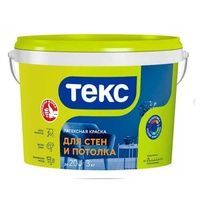 Краска ВД "Текс" для стен и потолка 3 кг.