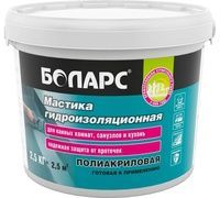 Мастика гидроизол. полиакрил 2,5кг W8 Боларс
