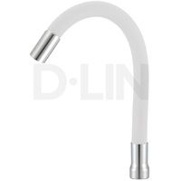 Излив кухня гибкий силиконовый, белый (D65712-3) D-Lin