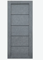 Дверное полотно №101 Лофт Темный частичное стекло 60