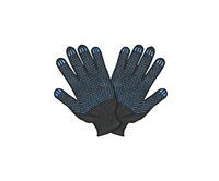Перчатки ПВХ двухсторонние черные/серые