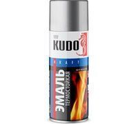 Эмаль аэр. KUDO 520 мл термостойкая серебристая