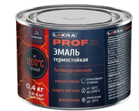Эмаль Лакра PROF IT термостойкая антикоррозионная, до 1200С Чёрный 0,4кг