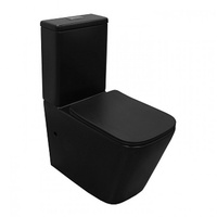 Унитаз-компакт Black King безободковый,сид.микролифт,черный AZ-8303D Azario
