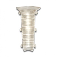 Угол внутренний для плинтуса с м/к и к/к орех антик Деконика 70мм