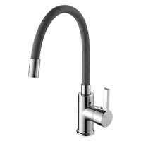 Смеситель для кухни А5506-2 Ammore(D-Lin) серый (гибкий излив