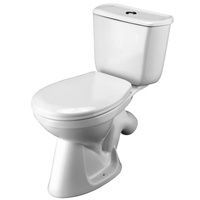 Унитаз-компакт Бриз эконом нижн. подв, косой выпуск, сид. полипроп