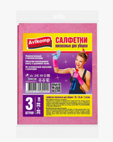 Салфетки для кухни вискоза Avikomp универсал 3шт. 30*38