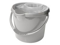 Ведро ETNA круглое 9л с отжимом МОП серый