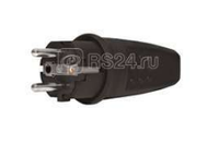 Вилка электрическая прямая однофазная 16А 250В IP44 с заземл. каучук (еврослот) UNIVersal 602227