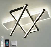 Светильник управляемый светодиодный PALLA 110W 3S-APP-500x460x80-BLACK/WHITE/CLEAR-220-IP20