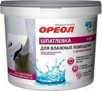 Шпатлевка Ореол латексная с антисептиком 4кг водно-диспер. для влажных помещений