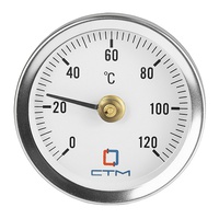 Термометр накладной с пружиной Dy 63, 0-120 CTM (CTTND63)