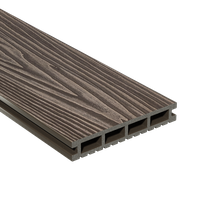 Доска террасная DECKING URBAN венге 150х24х3000мм (Темный орех)