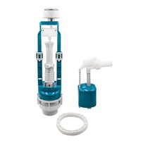 Арматура для бачка бок. подв, резьба пластик 1/2, кнопка хром (2-1-2-4/СБкпм-Бм-А-В) Москва