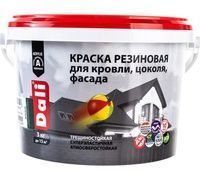 Краска ВД резиновая фасадная DALI серая, 3 кг