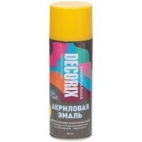 Эмаль-аэрозоль Decorix желтая 520мл