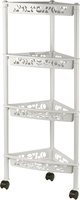 Этажерка Keeplex Light на колесиках четырехсекционная угловая 38,3*22,2*93,5см бежевый топаз