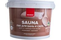 Лак акриловый для бань и саун Neomid Sauna 2.5л.