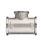 Тройник 3/4*1/2*3/4 г/г/г никель