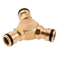 Тройник штуцерный латунный Palisad 66568