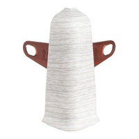 Угол наружный для плинтуса с м/к и к/к ясень серый Деконика 70мм