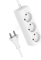 Удлинитель 3х1.5м без заземл. 16А IP20 ПВС 2х1 КОСМОС YKsm1.5m-3g(K