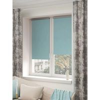 Штора рулонная Блекаут Сильвер бирюза 120*175см
