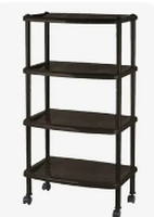 Этажерка для обуви 4 секц. 50*31*95 темный каштан