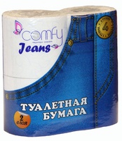 бум.\туал Comfy Jeans 2-сл. 4 рул.