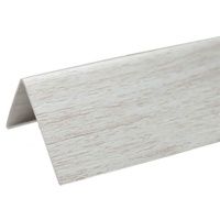 уголок ПВХ 20*20 ясень белый двухсторонний